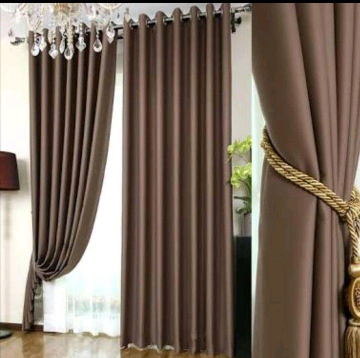 7.5ft. By 7.5ft. High Quality Curtain - Brown