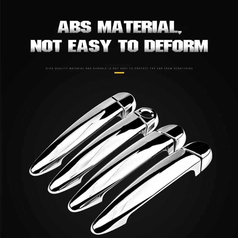 For Jeep Grand Cherokee WK 2006 2007 2008 2009 2010 Car Door Handle Cover Trim Scratch Protector Car Accessories Exterior Parts