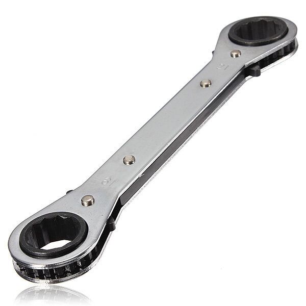 Ring Ratchet Spanner Wrench Set Repair Tools Metric 6mm X 8mm 19x21