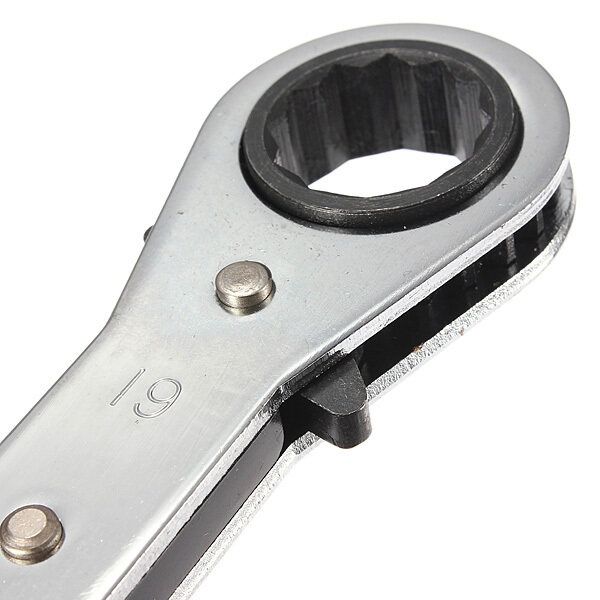 Ring Ratchet Spanner Wrench Set Repair Tools Metric 6mm X 8mm 19x21