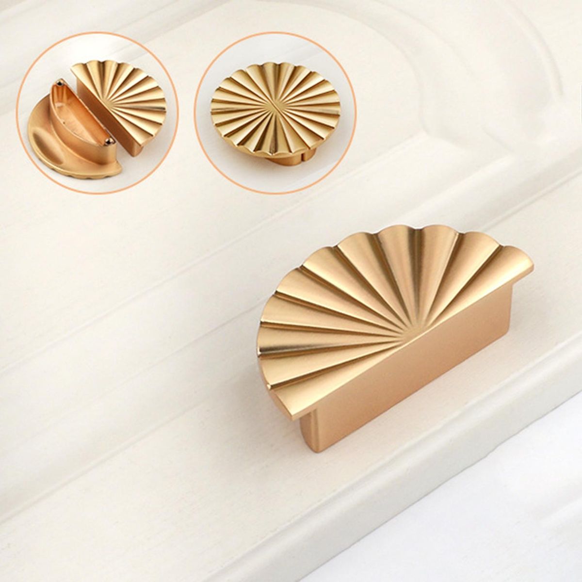 1 Set Door Pull Cupboard Closet Cabinet Handle Pull Bronze