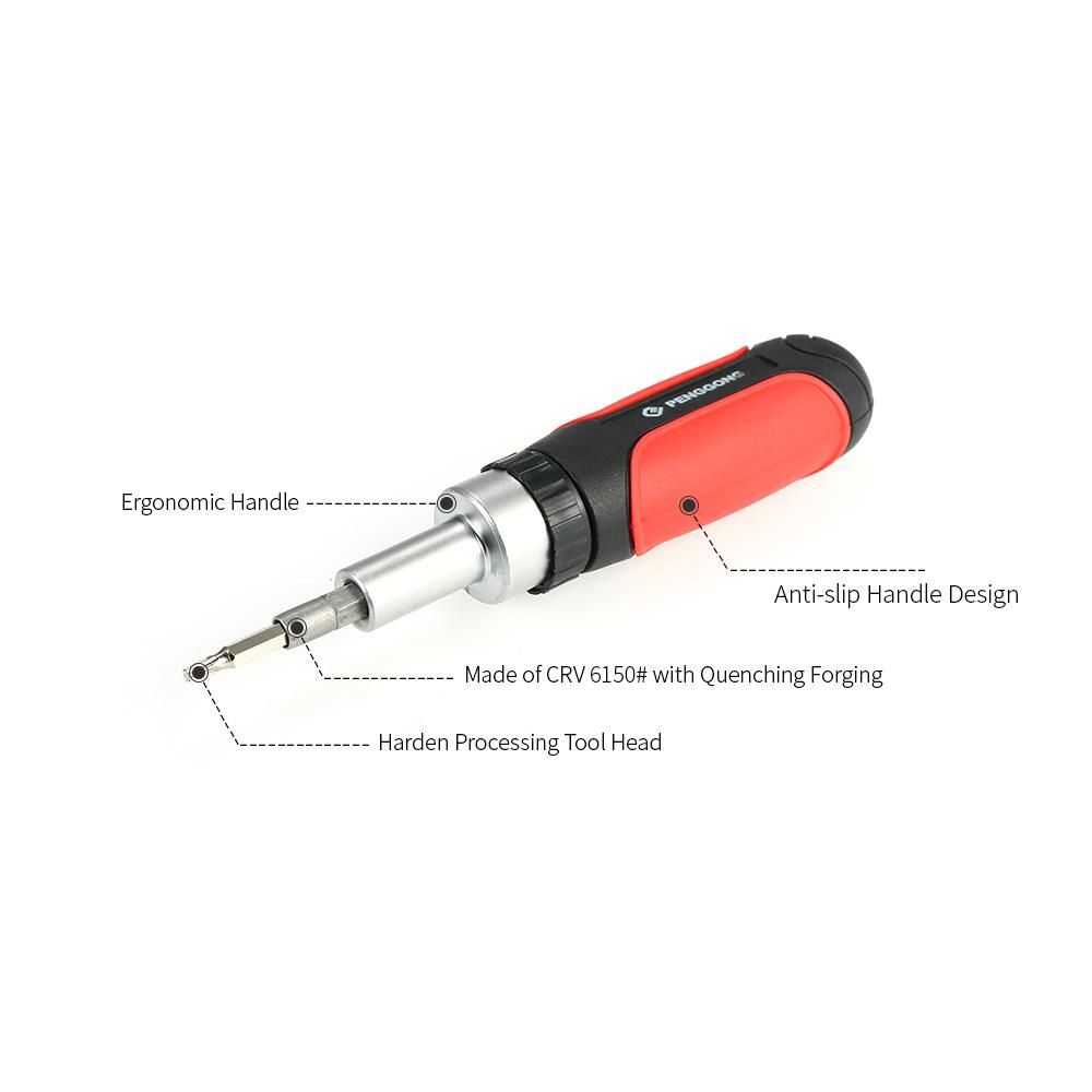 PENGGONG 30Pcs Ratchet Screwdriver Set Socket Screw Driver