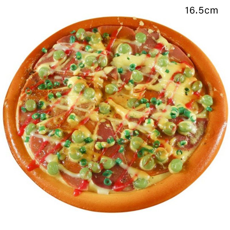 6inch  Bacon Corn Pizza Model Artificial Ham Cheese Pizza