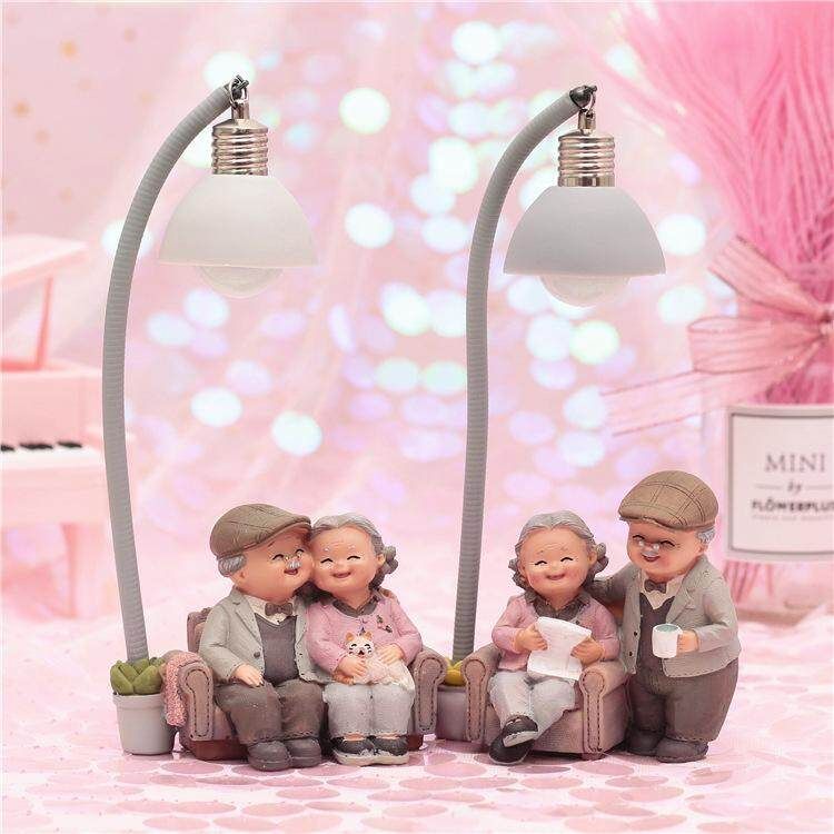Creative Couple Decoration Wedding Anniversary Gift Wife Husband Girlfriends Gift Old Man Wife Home Living Room Decoration 1041-12b Love To Be With Kittens
