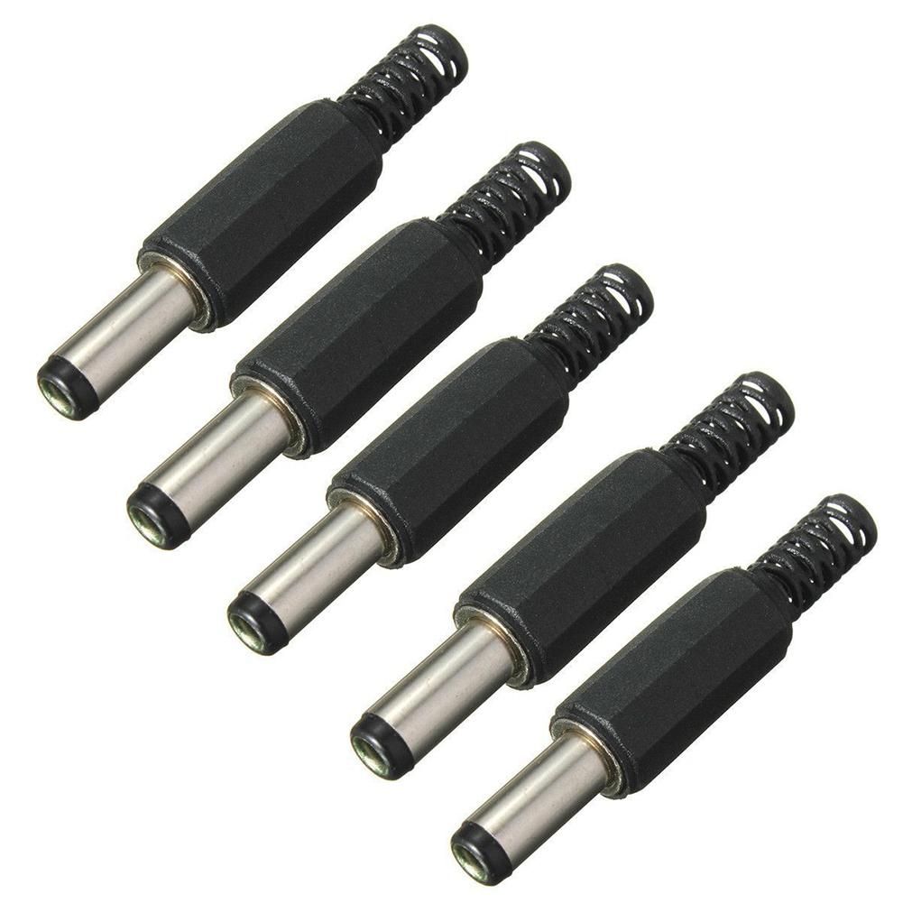5PCS 5.5mm X 2.5mm Male Jack DC Power Plug Socket Jack