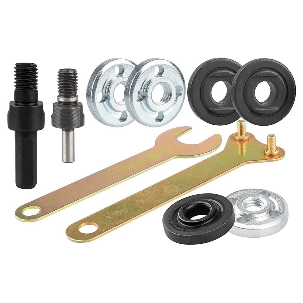 Drill Angle Grinder Adapter with Flange Nut Parts Set,Conver
