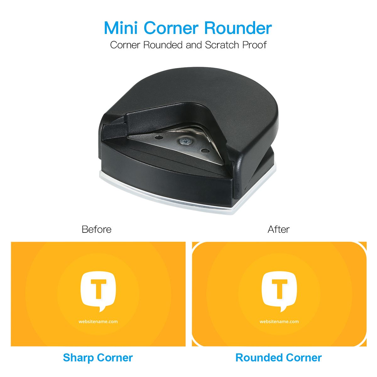 Mini Portable Corner Rounder Punch Round Corner Trimmer