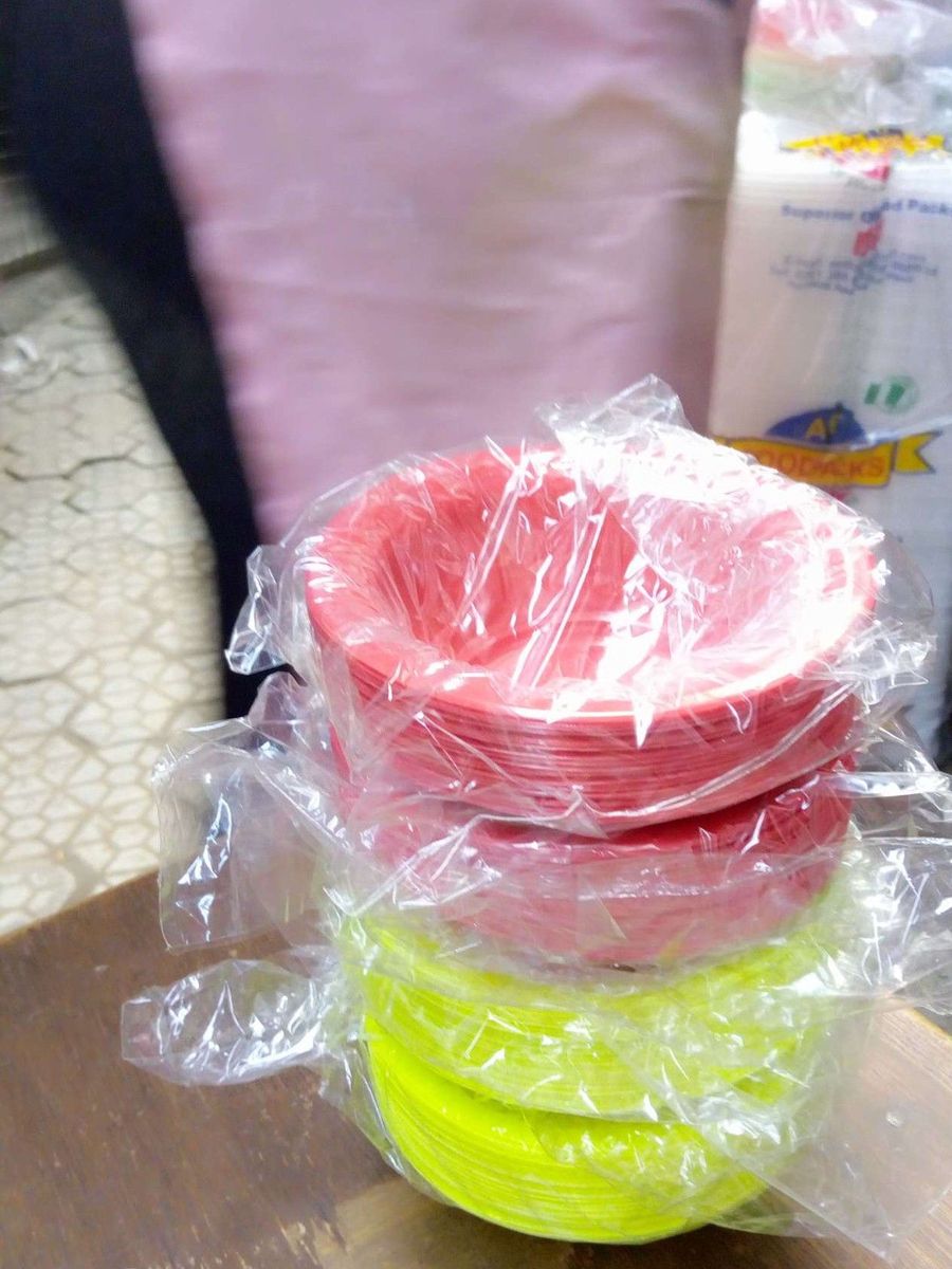 100 Smallest Size Disposable Plates -For Small Chops Or Asun