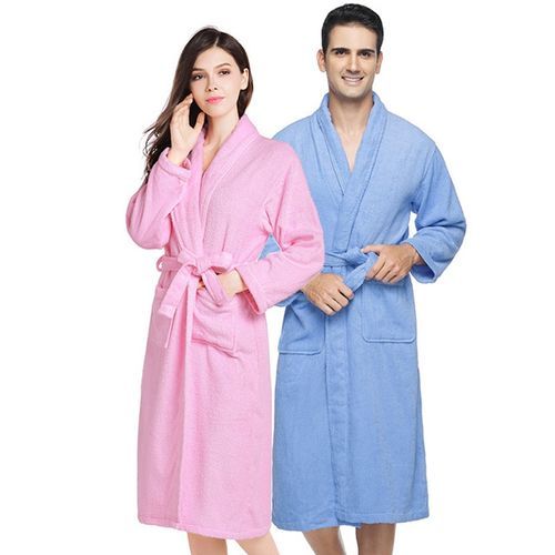 100% Cotton Toweling  Robe Unisex Bathrobe
