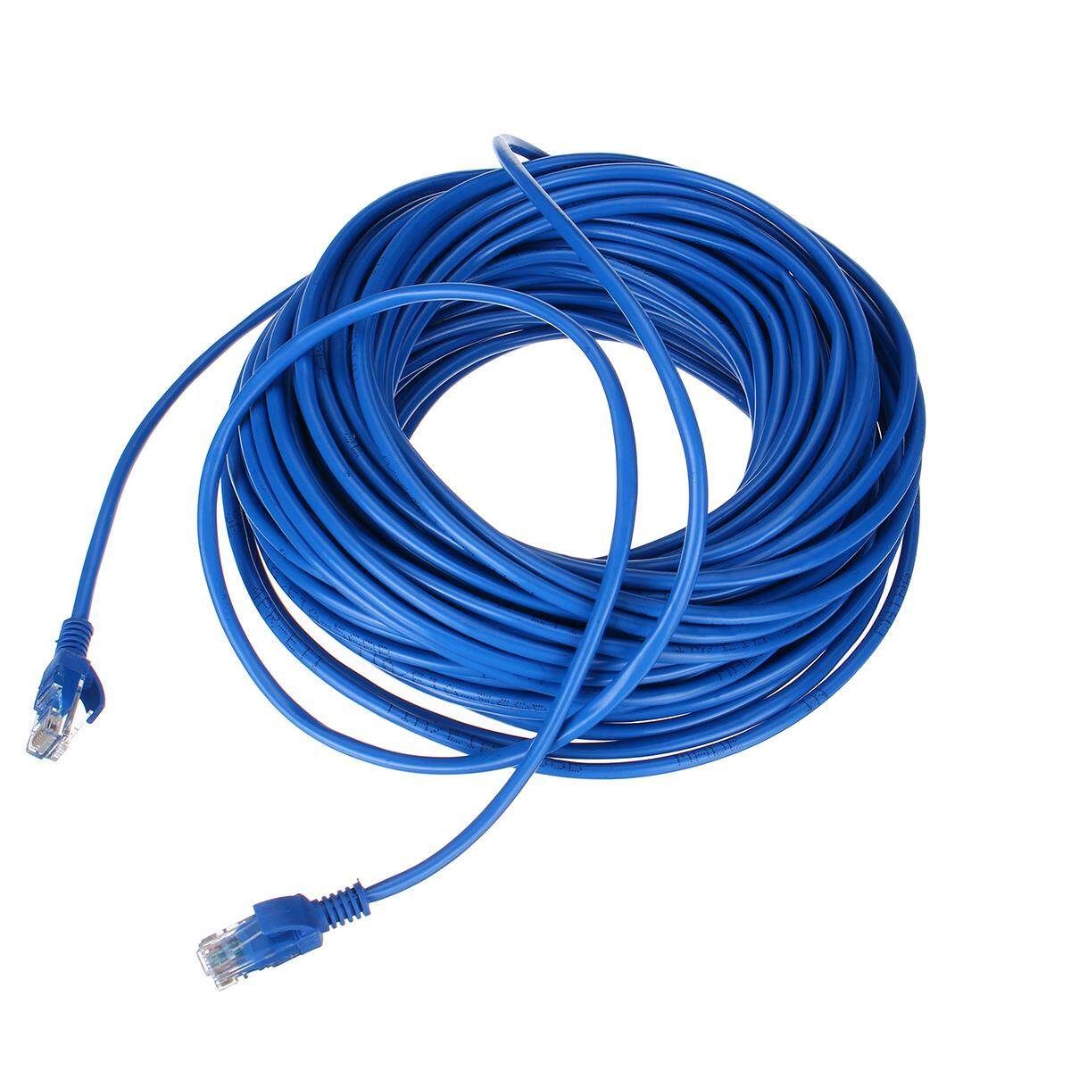 Cat5e Cable PC Connecting Cable Crystal Head Network Lan Fast Household 1Gbps - 350 MHz RJ45 Connectors-10m/15m/20m/30m/50m 30m