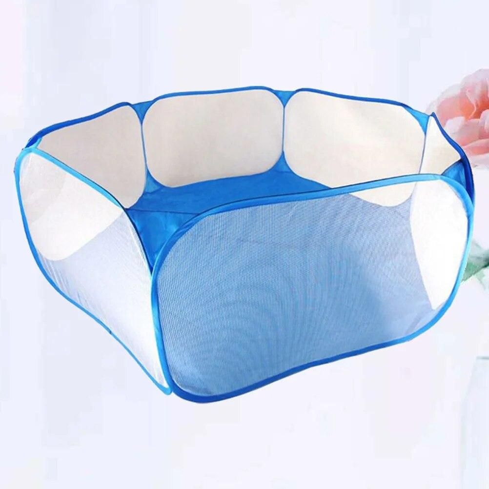 1pc Playpen Ball Pool Net Foldable Ball Pool Tent Ocean Balls Fence Ball Pit Playpen (Blue)