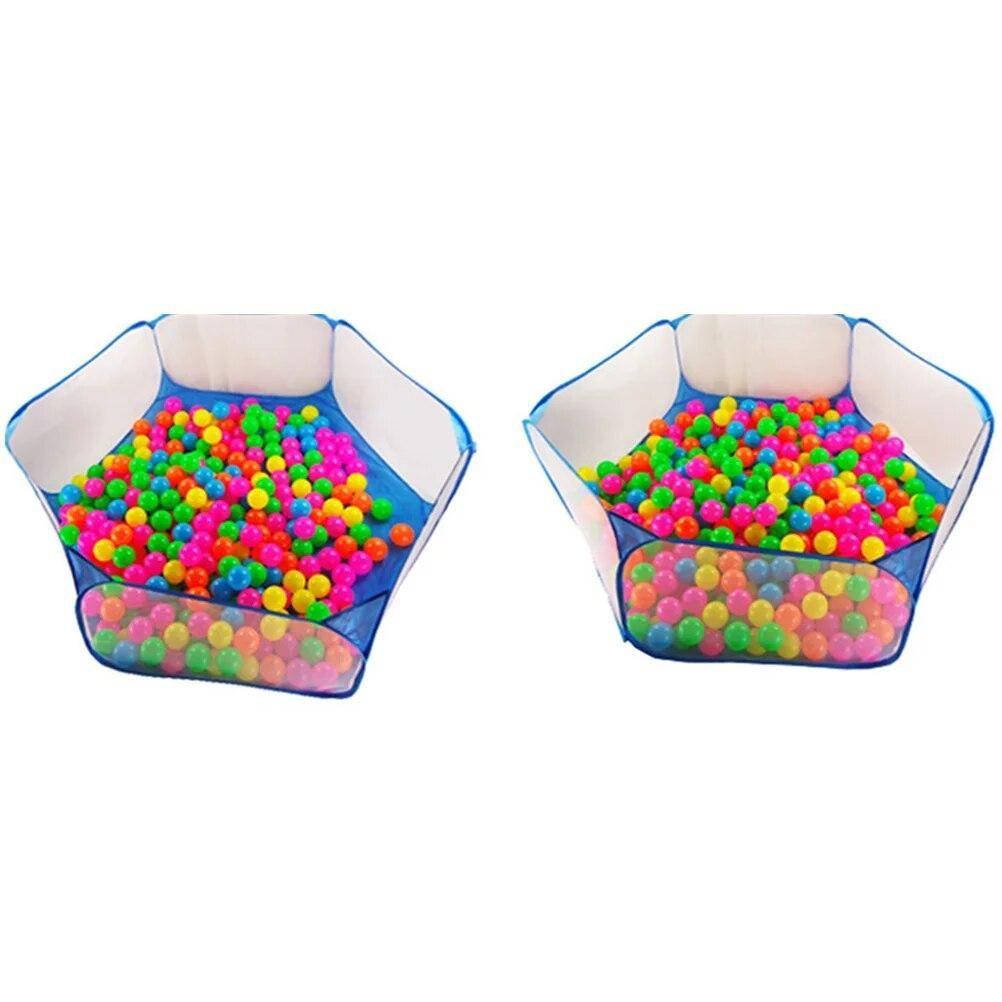 1pc Playpen Ball Pool Net Foldable Ball Pool Tent Ocean Balls Fence Ball Pit Playpen (Blue)