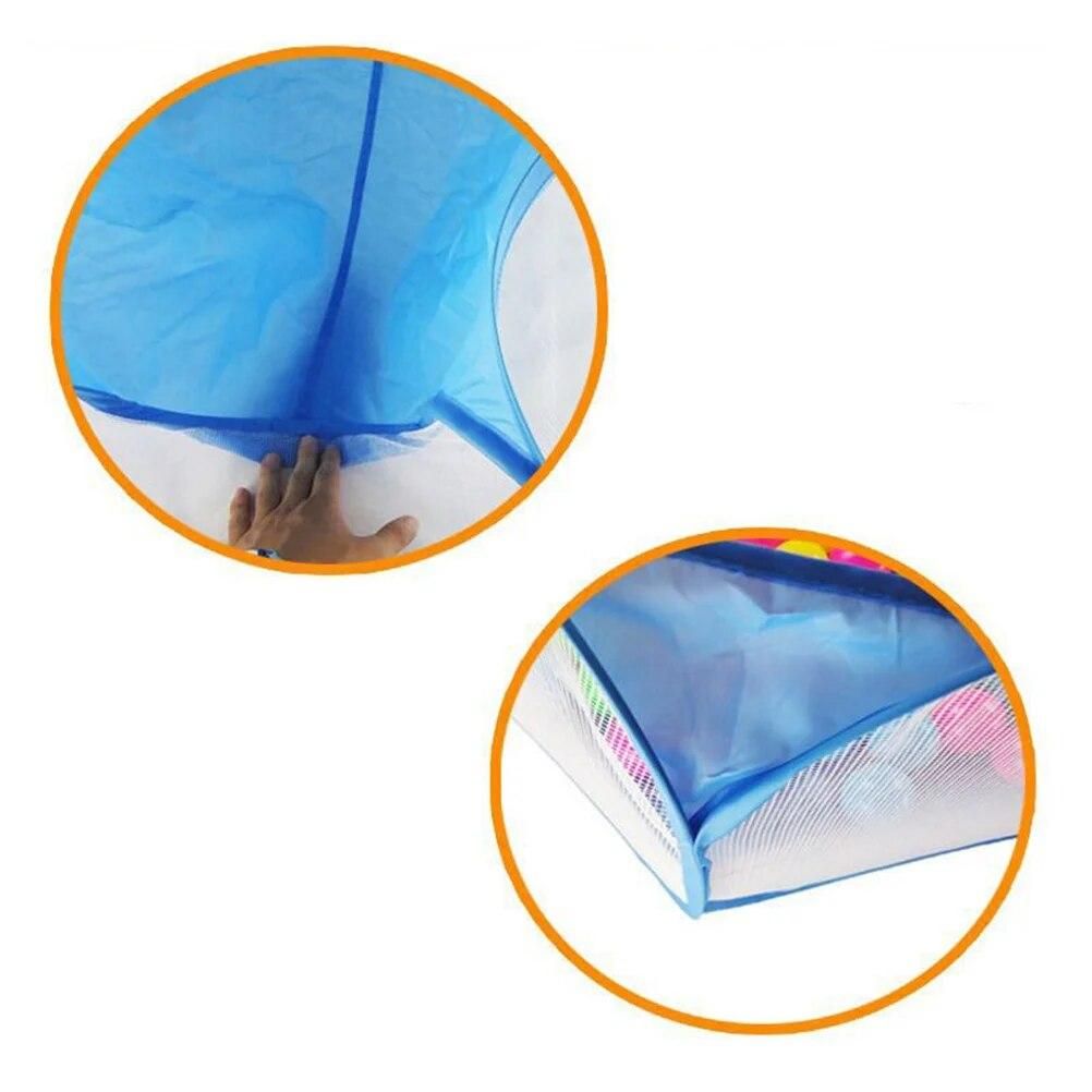 1pc Playpen Ball Pool Net Foldable Ball Pool Tent Ocean Balls Fence Ball Pit Playpen (Blue)