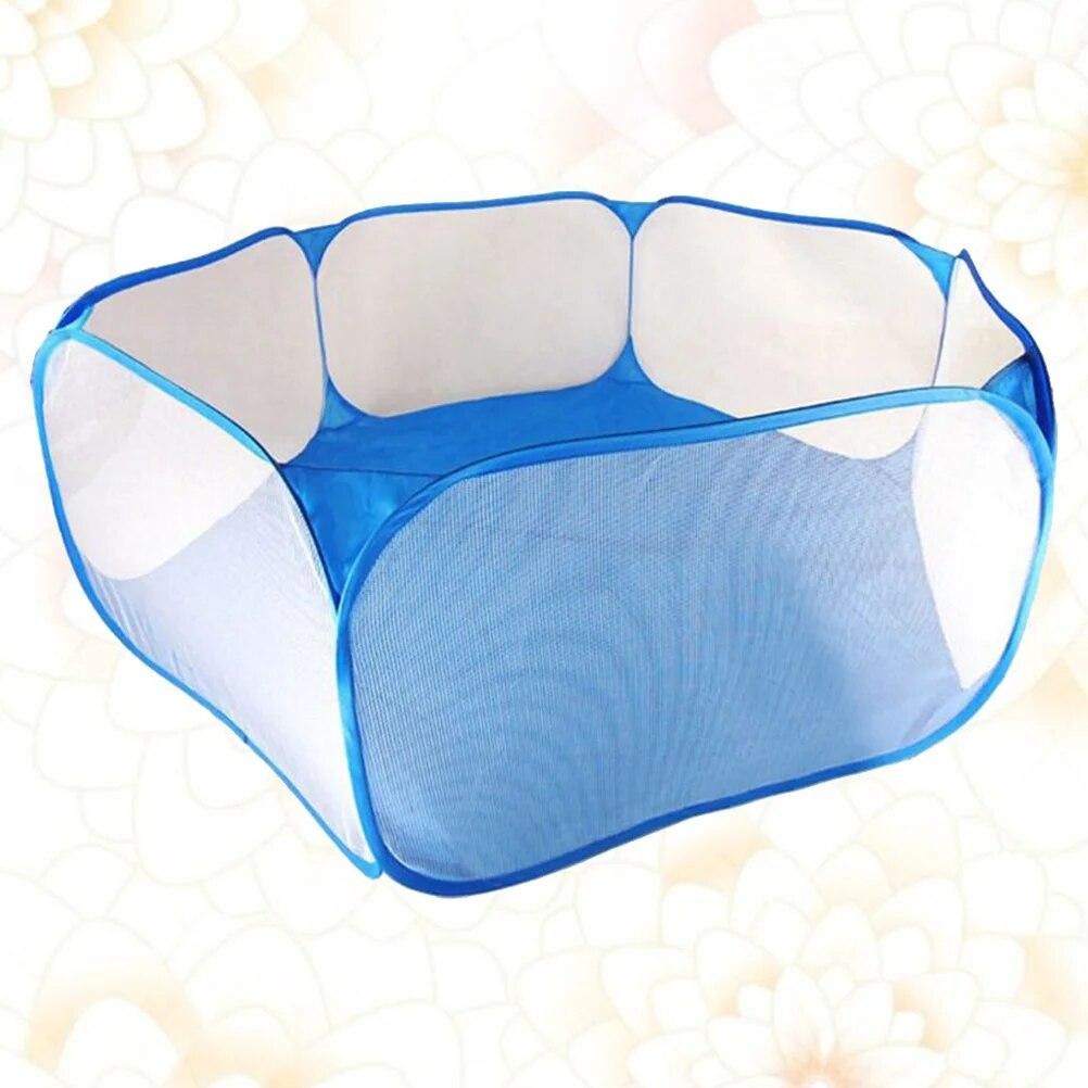 1pc Playpen Ball Pool Net Foldable Ball Pool Tent Ocean Balls Fence Ball Pit Playpen (Blue)