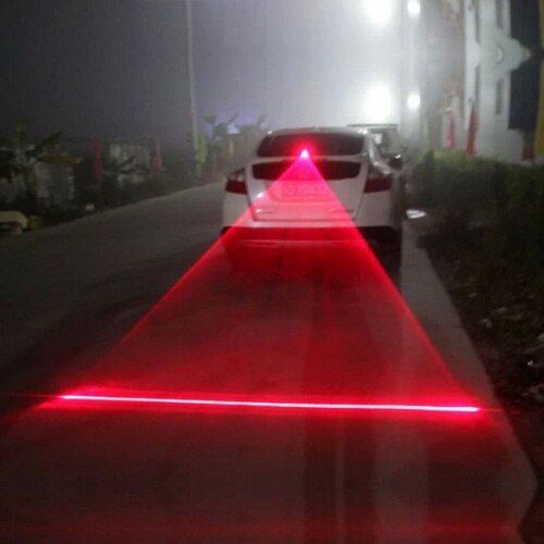 2Pcs Car Auto LED Laser Fog Light Vehicle Anti-Collision Taillight Brake Warning Lamp Car Lights