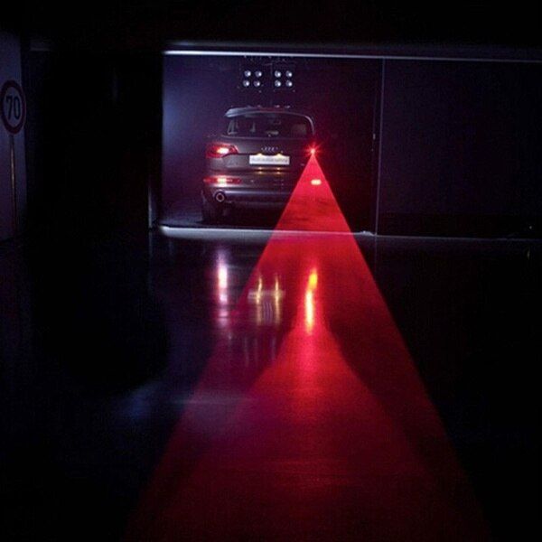 2Pcs Car Auto LED Laser Fog Light Vehicle Anti-Collision Taillight Brake Warning Lamp Car Lights