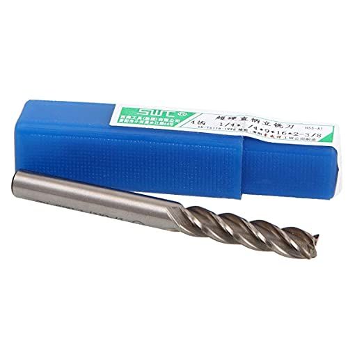 8 Set 14 Inch End Mill Bits 4 Flute Straight Milling Cutter
