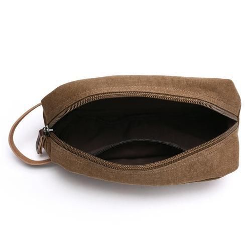 Men's Travel Toiletry Organizer Bag Canvas Shaving Dopp Kit Make Up Cosmetic Bag