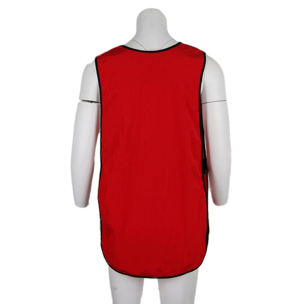 Salon Hairdressing Hair  Apron Front-Back Cape Barber Red