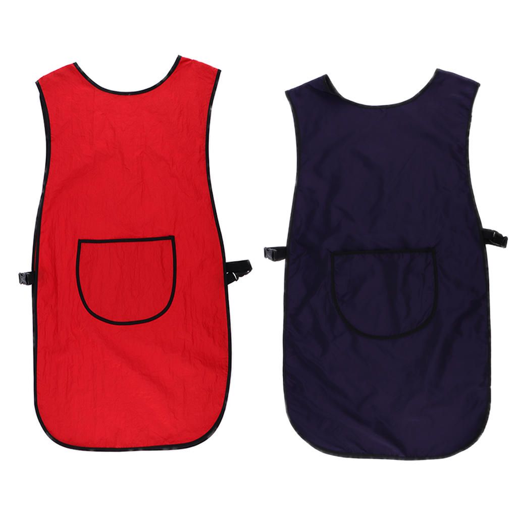 Salon Hairdressing Hair  Apron Front-Back Cape Barber Red