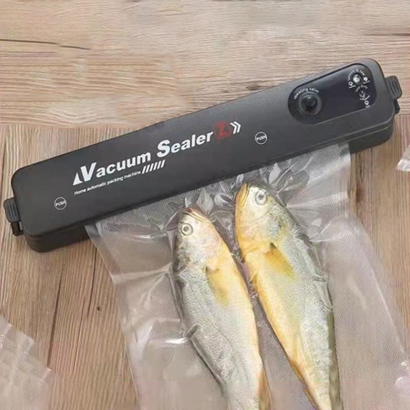 Automatic Food Vacuum Machine Commercial Household Sealing Packaging Machine Food Preservation Vacuum Sealer Kitchen Accessories-AU Plug Free 10 Bags