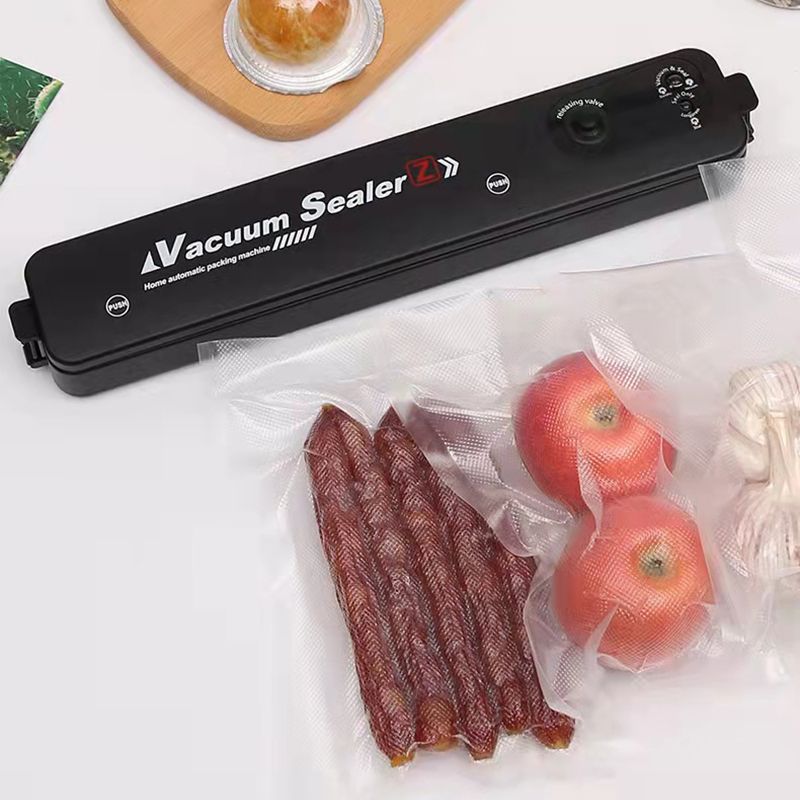 Automatic Food Vacuum Machine Commercial Household Sealing Packaging Machine Food Preservation Vacuum Sealer Kitchen Accessories-AU Plug Free 10 Bags