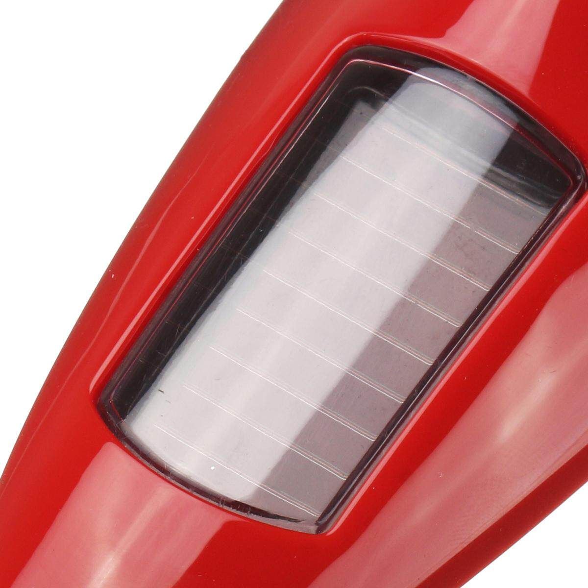 (RED-Solar Powered) 12led Wireless Automatical LED Car Shark Fin Roof Lamp Flashing Warning Strobe Light-11 Modes W/ Light Control & Micro-vibration Sensing System
