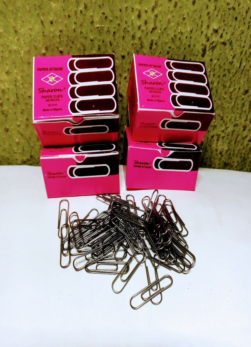 100 X 4 Packs Office Paper Attache Clips