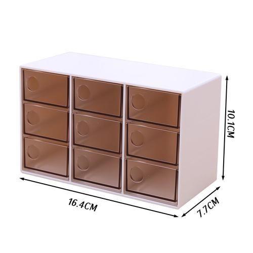 9 Grids Multifunction Make Up Case Organizer Transparent Makeup Jewelry Holder Cosmetic Storage Organizer Jewelry Storage Box