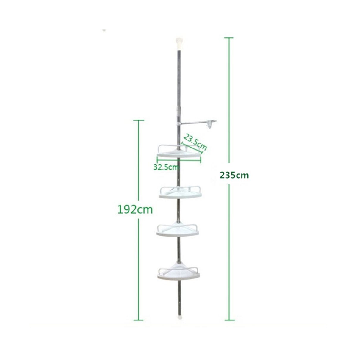 4 Tier Shower Organizer Shelf Corner Bathroom Organizer