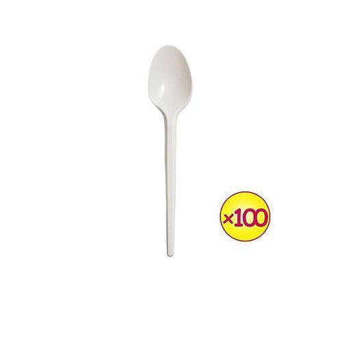 100 Disposable Spoon,White.