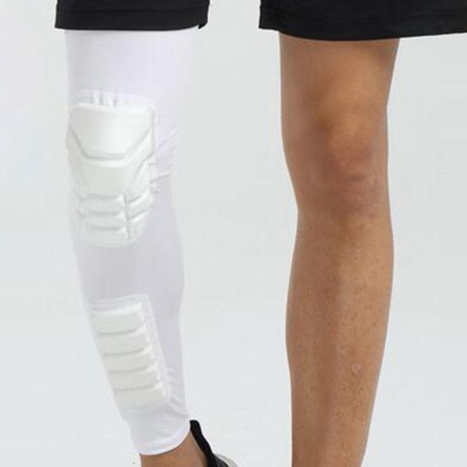 Protective Knee Calf Pads Knee Brace Support For Cycling White XL