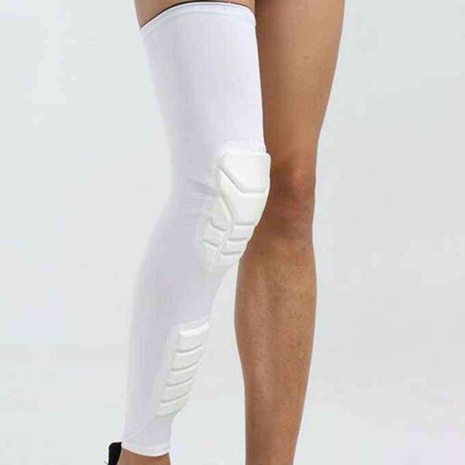 Protective Knee Calf Pads Knee Brace Support For Cycling White XL
