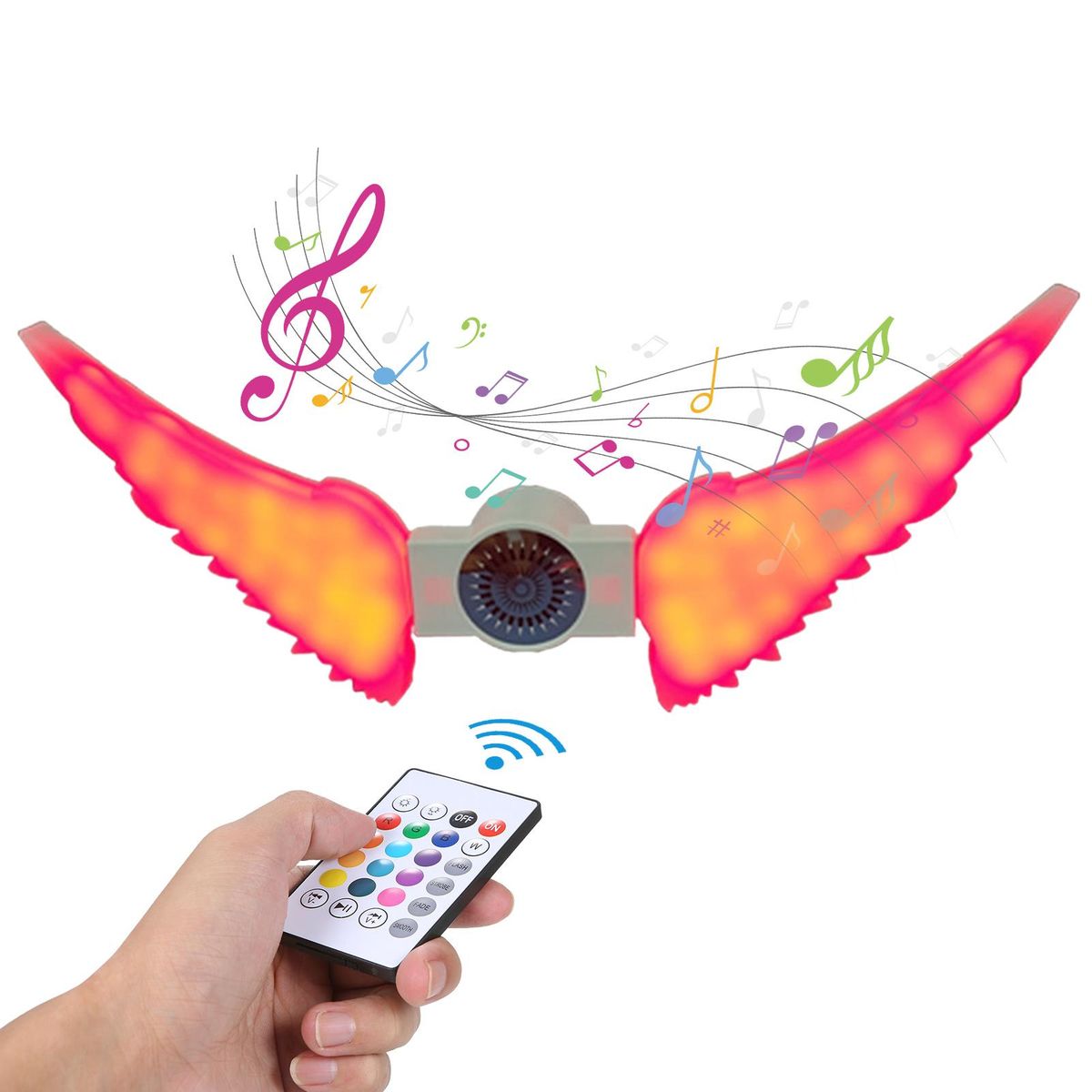 50W S-mart BT Connected LEDs B-ulb Light with Controller BT Speaker Dimmable Brightness Adjustable Flash/ Strobe/ Fade/ Smooth Diverse Lighting Modes E27 Base Socket Holder for Home Party DJ Show Decoration Use