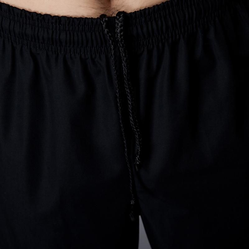 Supply Chef's Pants Black Full Trousers with an Elasticated Waist plus-Sized plus-Sized Size Rear Sticker Pocket Stain-Resistant Kitchen Work Pants