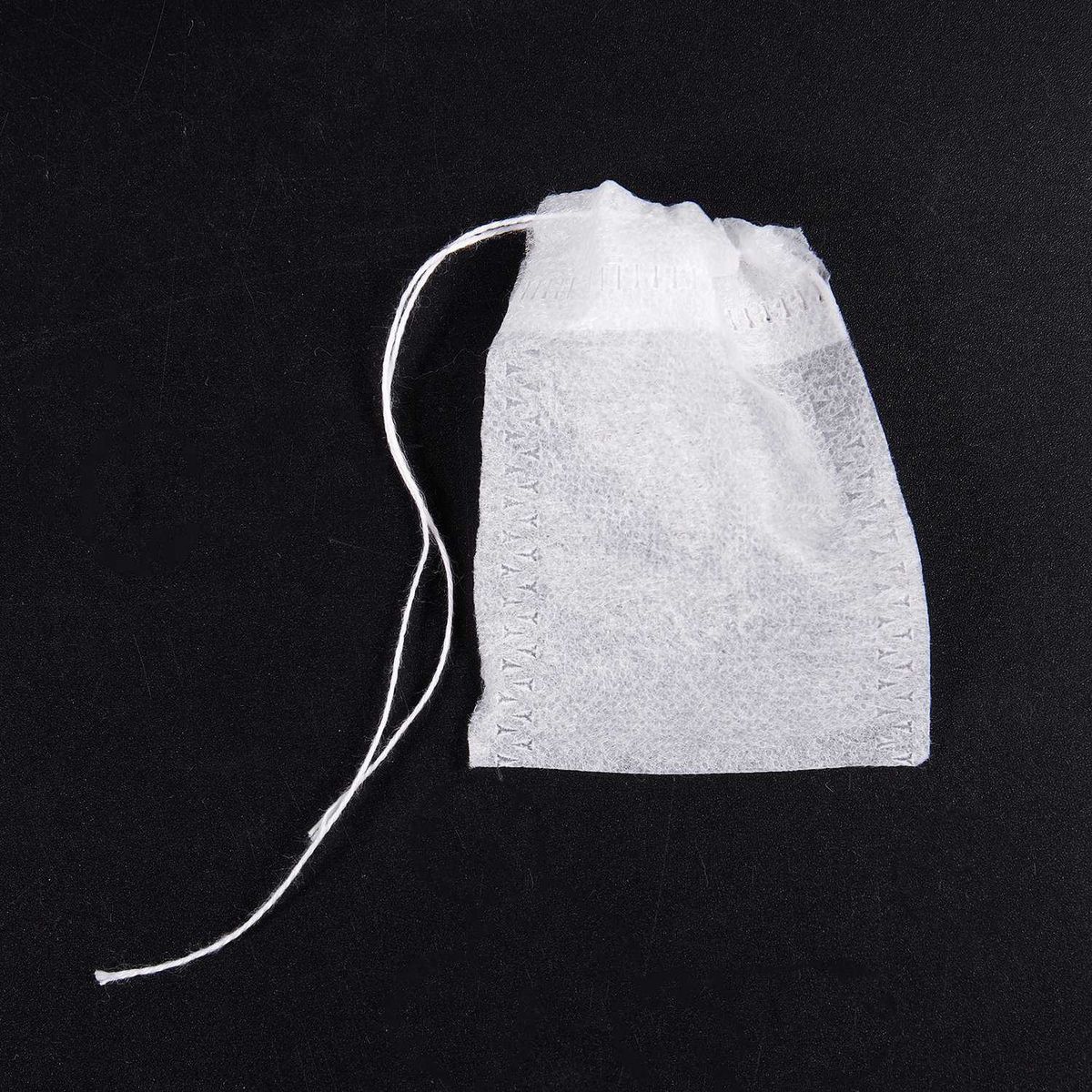 100 Pcs Disposable Empty Tea Bag String Heat Seal