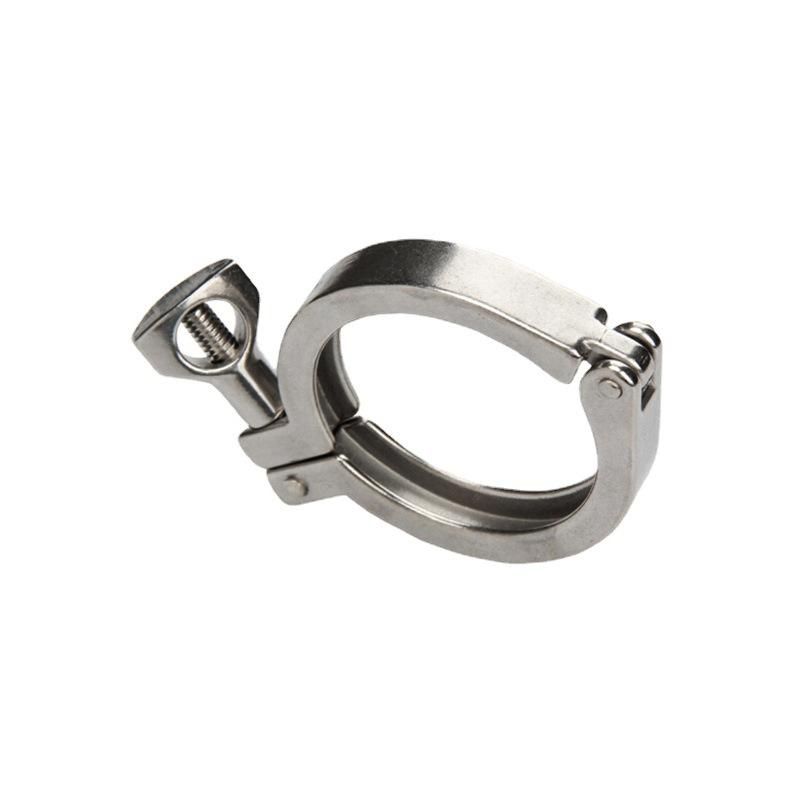 Stainless Steel Sanitary Clamp Buckle Quick Coupler 304 Thick Water Pipe Fixed Buckle