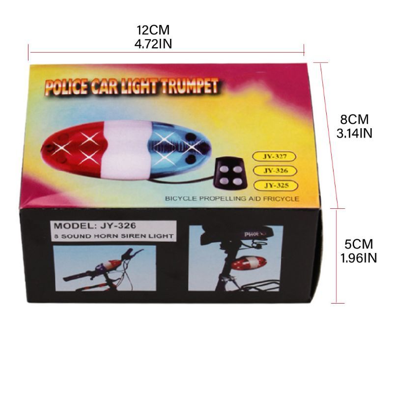 Super Bright Bike Horn Tail Lights Usb Rechargeable Led