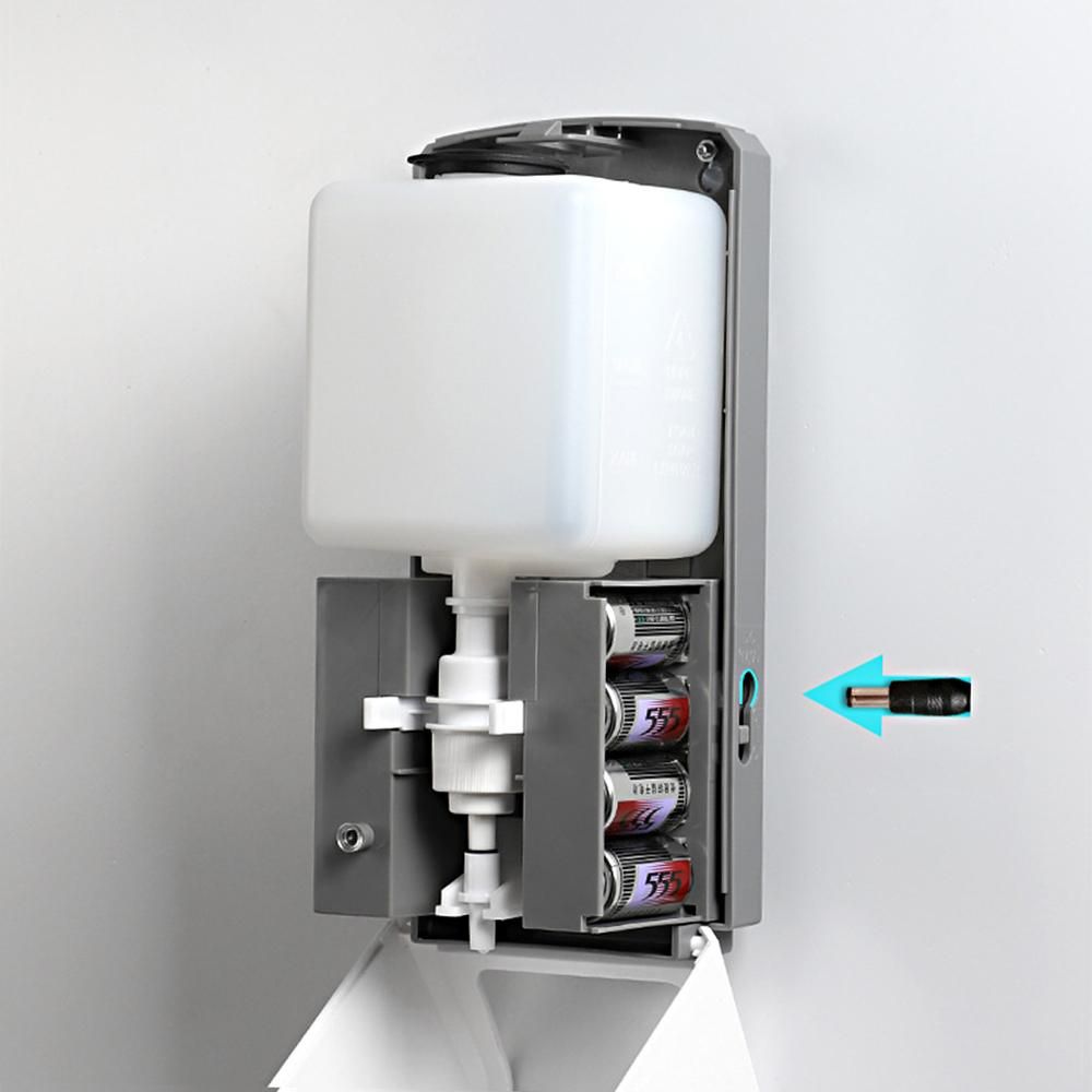Fengjie Bathroom Touchless Cleaning Liquid Dispenser Machine Wall-mounted Fine Mist Spray Hand Hygiene Automatic Sensor UV Light Hand Cleaner Induction Sprayer Machine with UV Lamp 1000ML (Batteries not included)