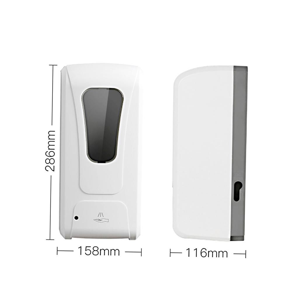 Fengjie Bathroom Touchless Cleaning Liquid Dispenser Machine Wall-mounted Fine Mist Spray Hand Hygiene Automatic Sensor UV Light Hand Cleaner Induction Sprayer Machine with UV Lamp 1000ML (Batteries not included)