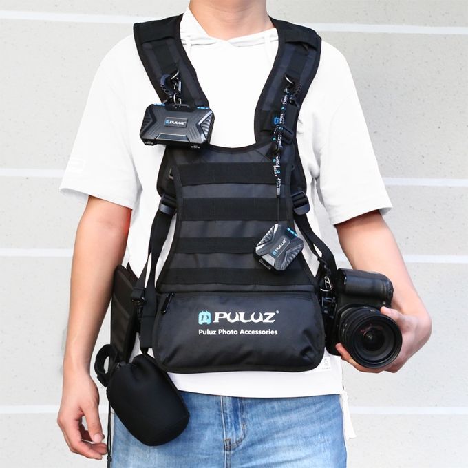 Multi-functional Bundle Double Shoulders Padded Strap Waist Belt Holder Holster For DSLR Cameras
