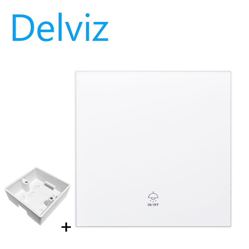 Glass  Light Switch, Power Switch, 1Gang/2Way Wall Switch.
