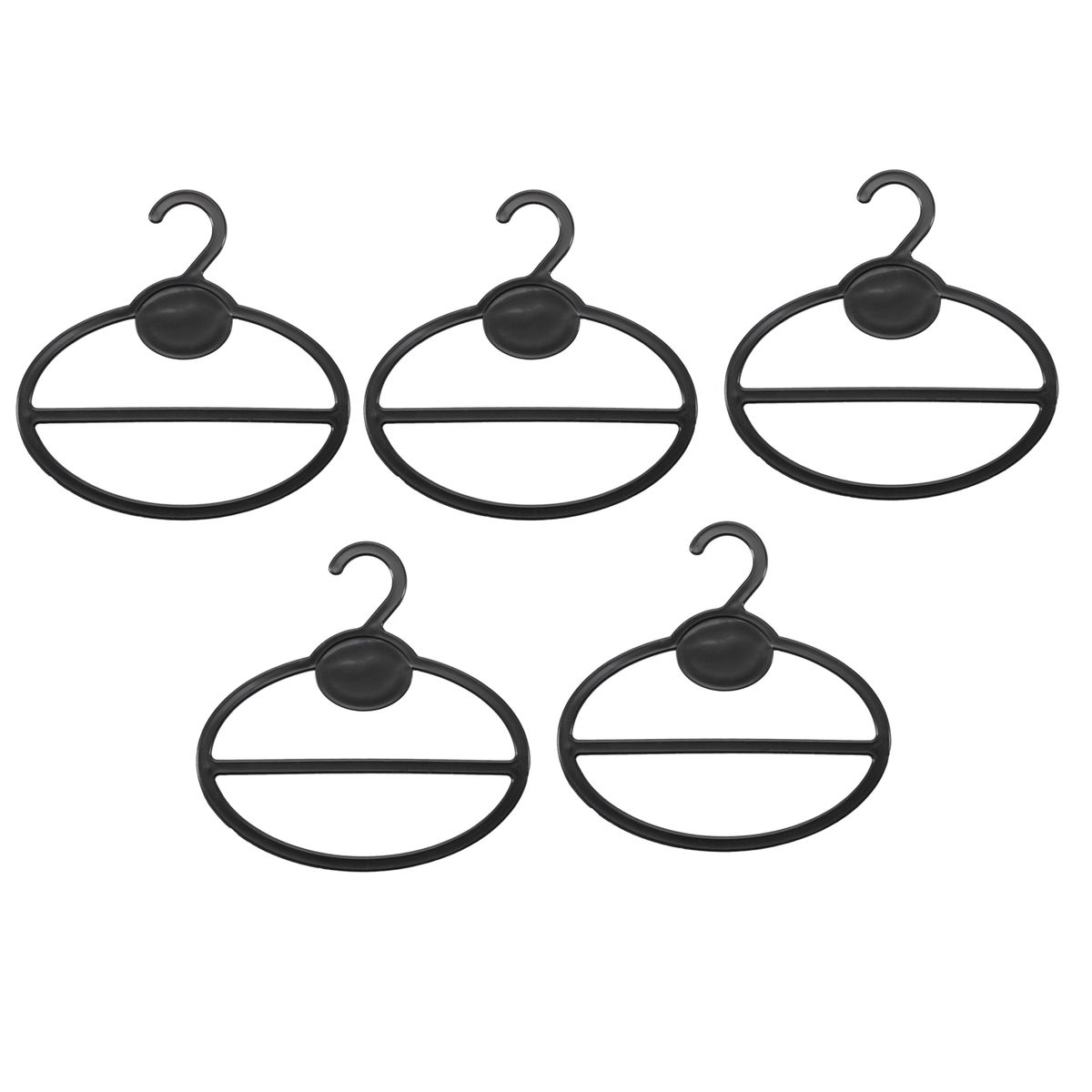 5x Scarf Shawl Tie Holder Organizer Oval Plastic Hangers