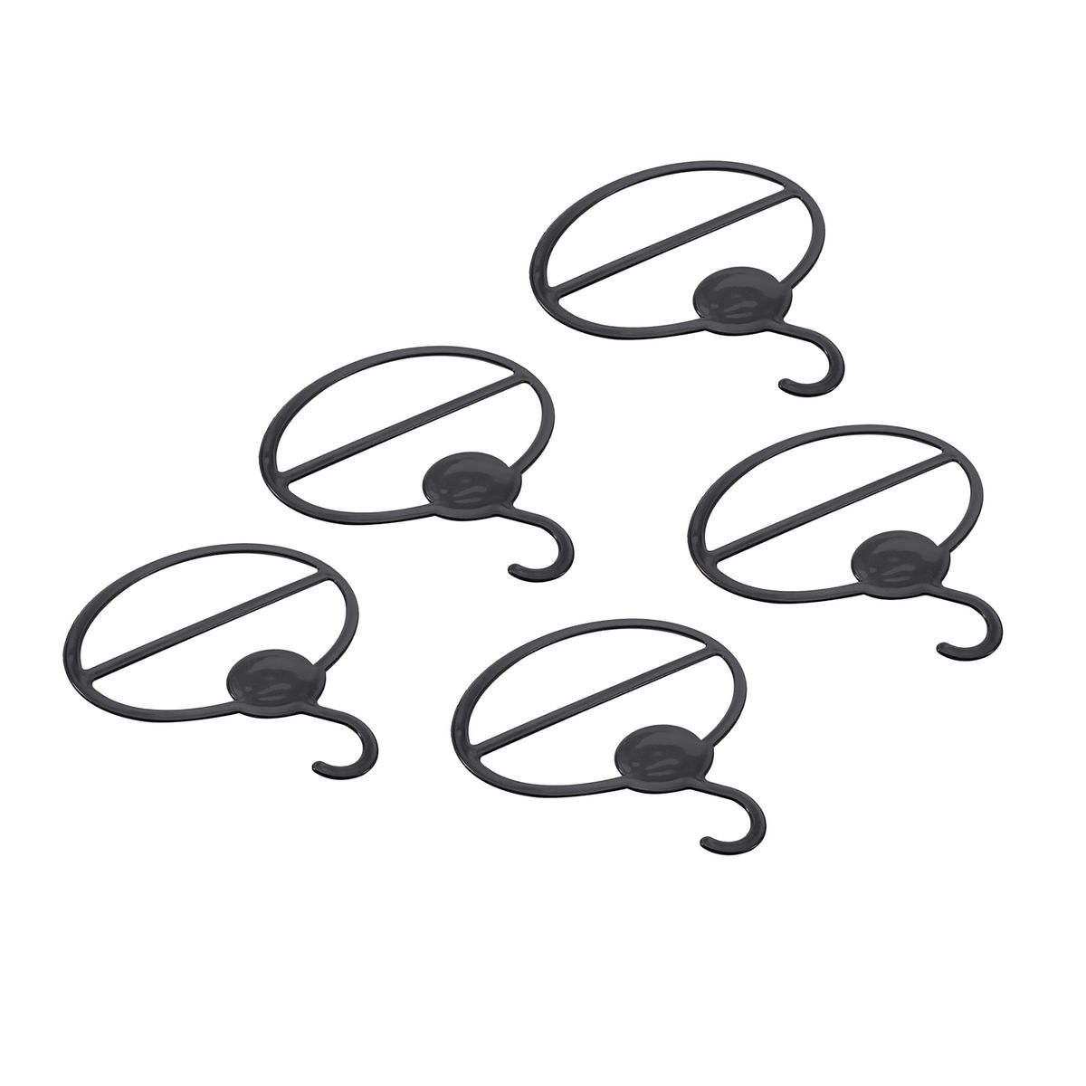 5x Scarf Shawl Tie Holder Organizer Oval Plastic Hangers