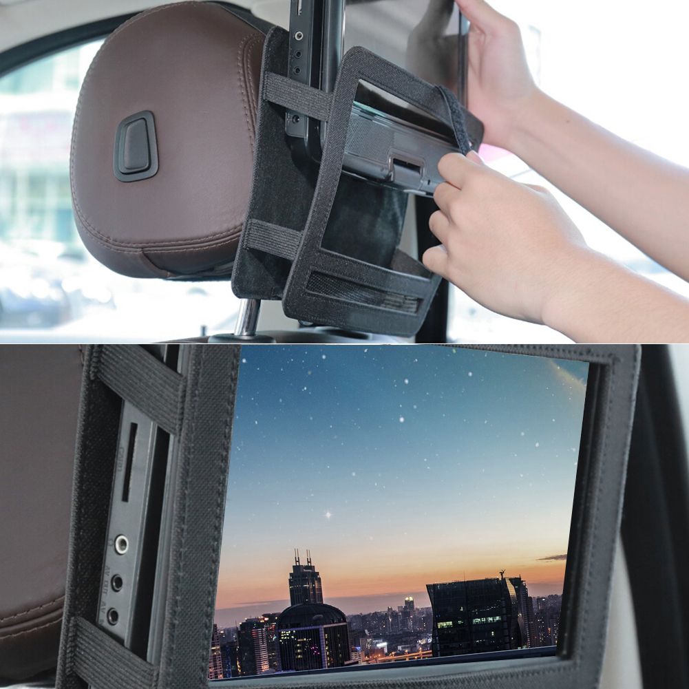 Portable Car DVD Player Ipad Holder Table Clip At Seat Back Auto Headrest Storage Case Box Vehicle Interior Decorations 10inch