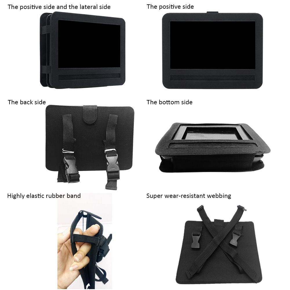 Portable Car DVD Player Ipad Holder Table Clip At Seat Back Auto Headrest Storage Case Box Vehicle Interior Decorations 10inch