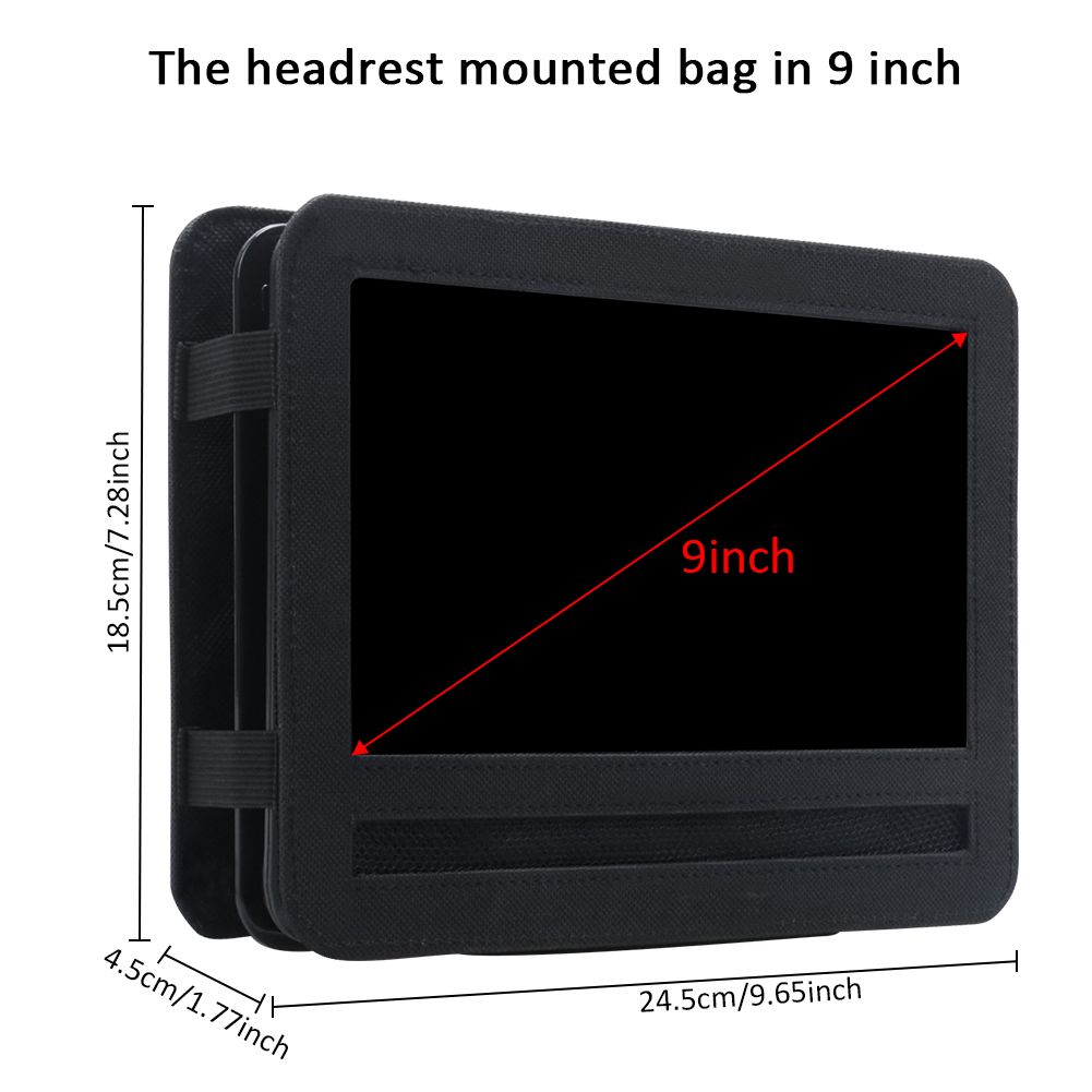 Portable Car DVD Player Ipad Holder Table Clip At Seat Back Auto Headrest Storage Case Box Vehicle Interior Decorations 10inch