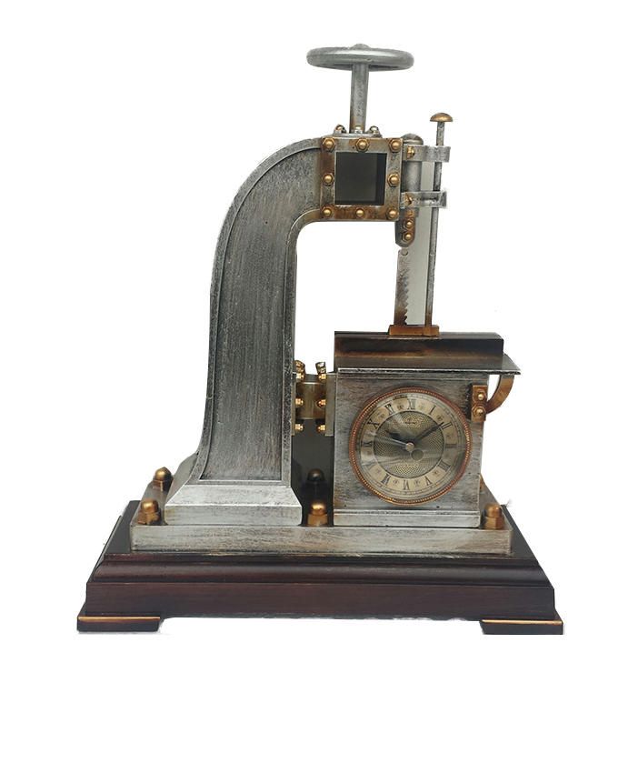 Antique Wood Cutter Clock