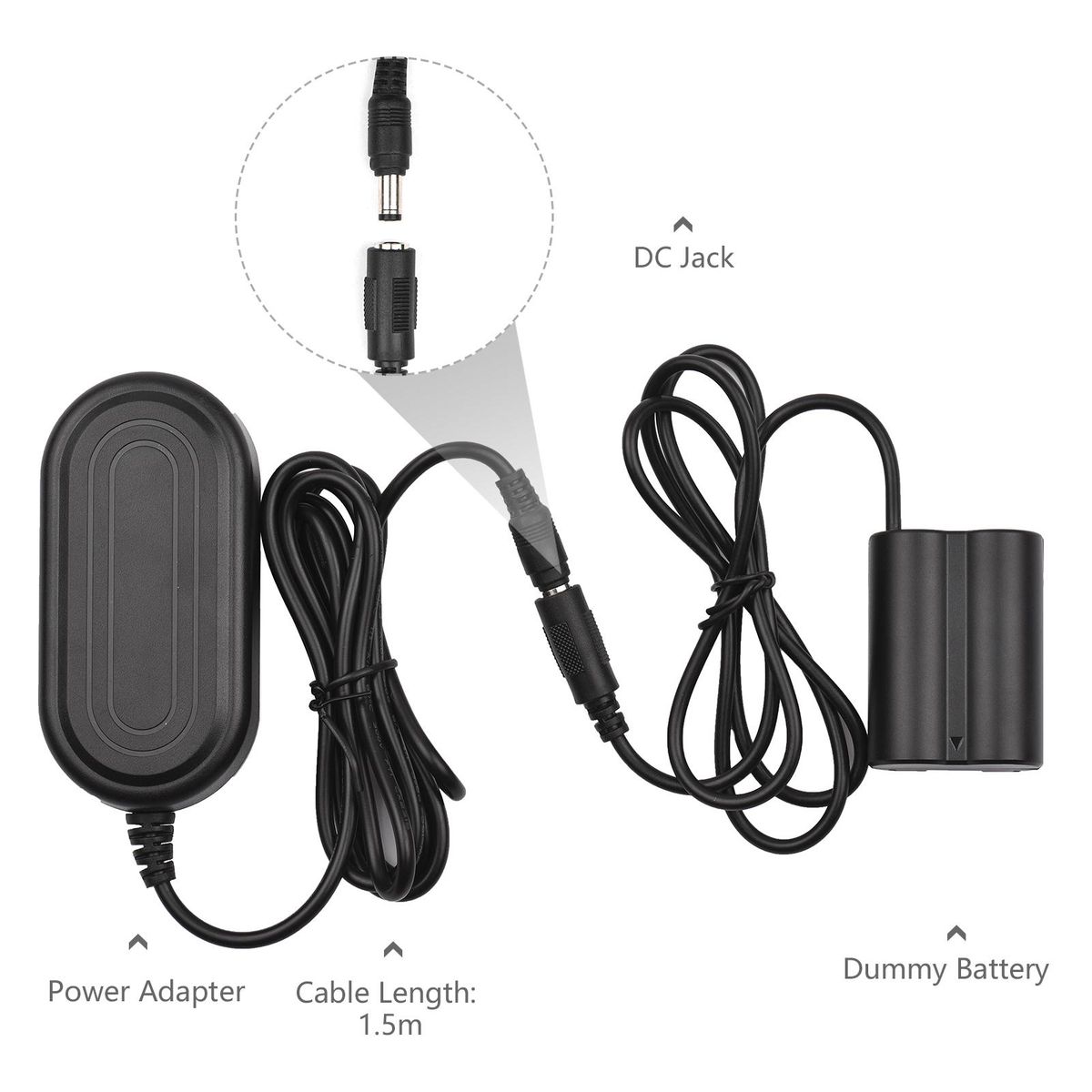 CP-W235 Dummy Battery DC Coupler Charger + 8V 3A AC Power Adapter Camera Power Supply with Power Plug Replacement for Fujifilm X-T4