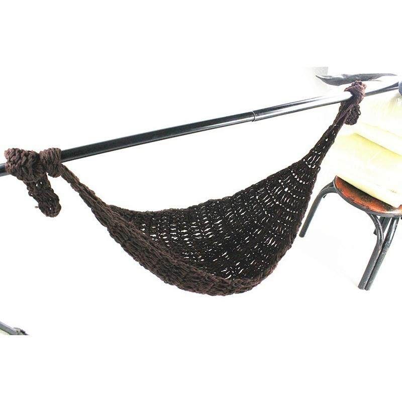 Newborn Baby Clothing Photography Props Photo Accessories Wool Net Bag Hammock Brown